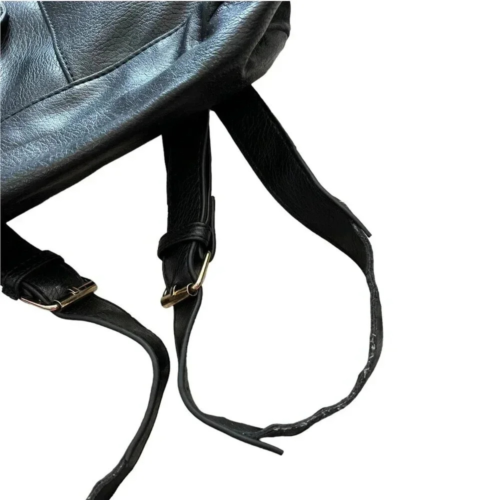 Atmosphere Black PVC Backpack - Picture 5 of 12